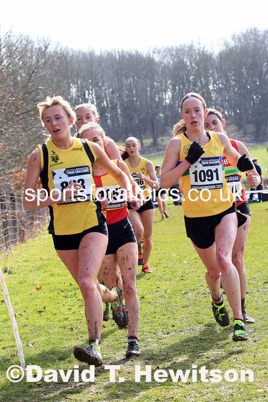 Senior Womens 2023 UK CAU Inter Counties Cross Country Champs, Prestwold Hall, Loughborough. Photo: David T. Hewitson/Sports for All Pics